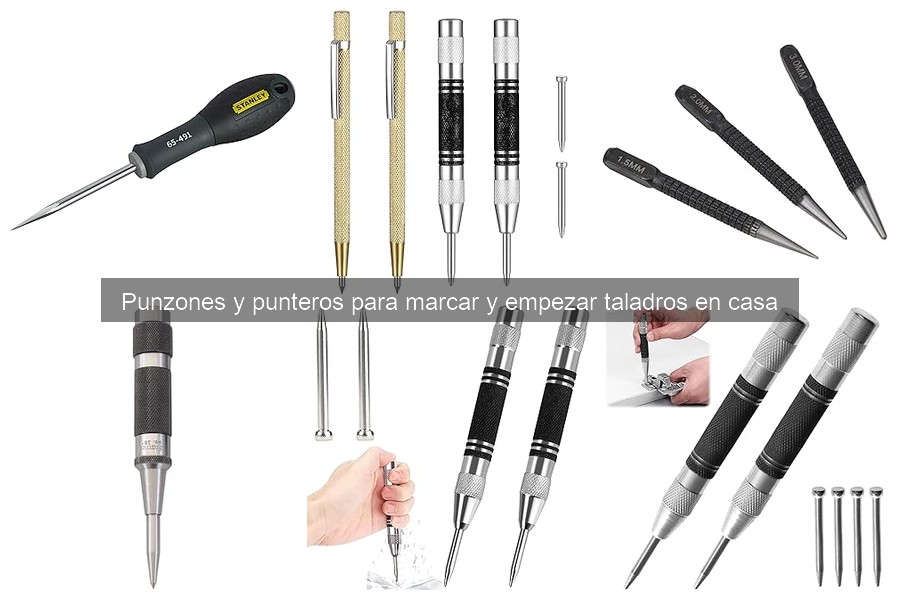 Tipos de punzones y punteros para marcar en casa
