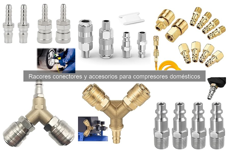 Tipos de racores conectores para compresores domésticos