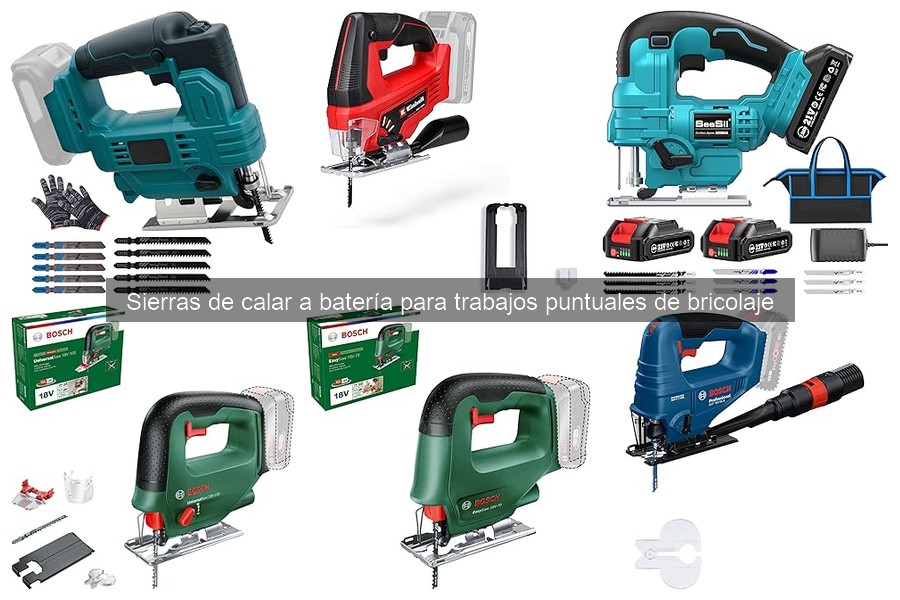 Tipos de sierras de calar a batería y sus usos en bricolaje