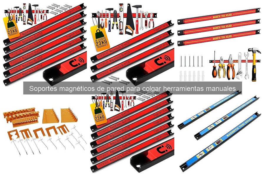 Tipos de soportes magnéticos para colgar herramientas