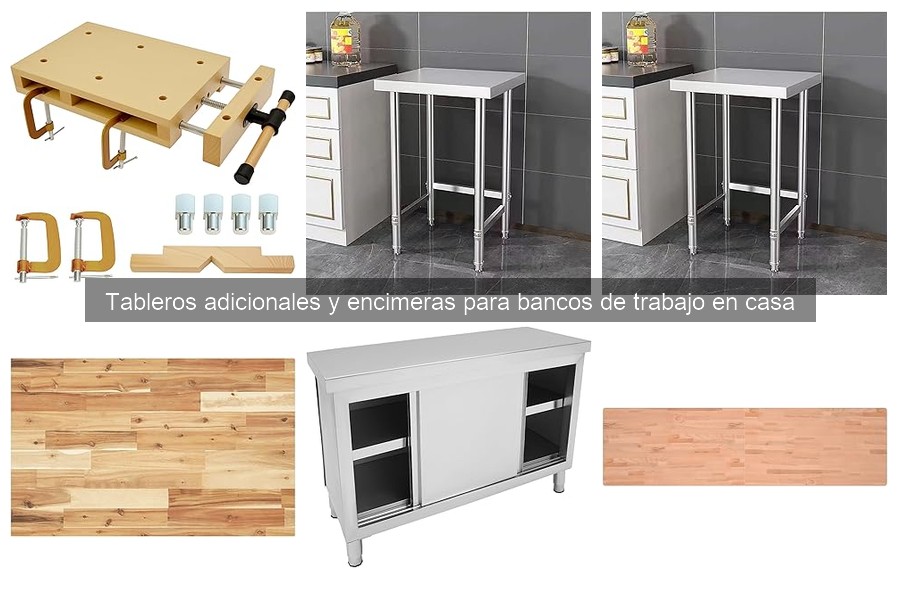 Tipos de tableros y encimeras para bancos de trabajo en casa