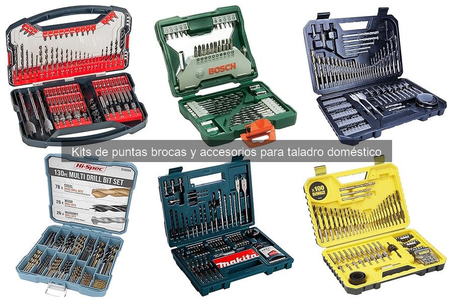 Usos comunes de kits de brocas y puntas para taladro