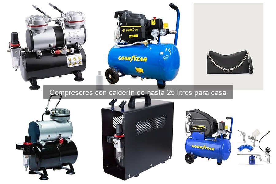 Ventajas de compresores con calderín de hasta 25 litros